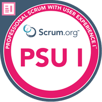 Professional Scrum™ with User Experience I (PSU I) Badge