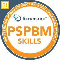 Professional Scrum Product Backlog Management Skills™ Badge
