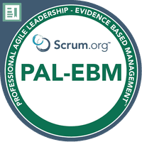 Professional Agile Leadership™ - Evidence-Based Management™ (PAL-EBM) Badge